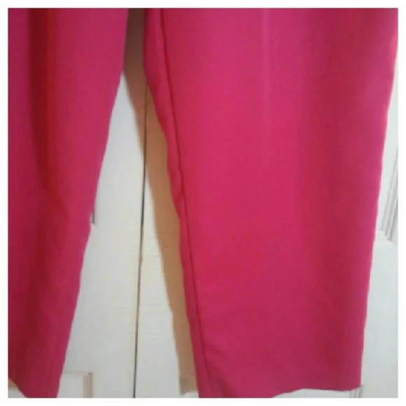 Woman's Raspberry Slacks - Picture 2 of 2